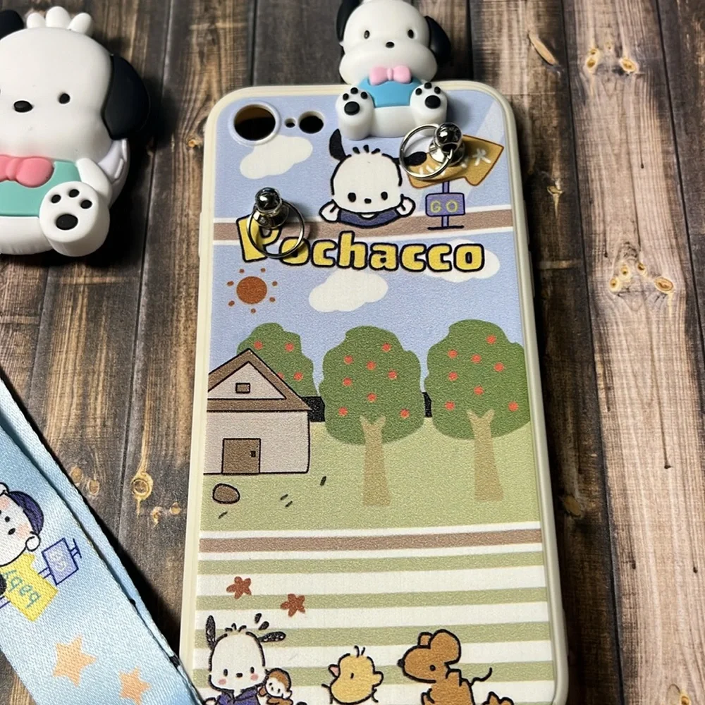 5for$10 Kawaii Sanrio Characters Pochacco iPhone 8 Phone With Accessories NWT